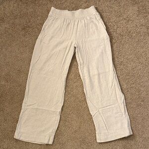 Old Navy Cream Wide-Leg Pants